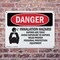 Signmission Inhalation Hazard Vapors Toxic Danger Sign, Plastic, 10in W x 7in L, 2PK OS-2PACK-DS-P-710-L-1375 - alternate 3